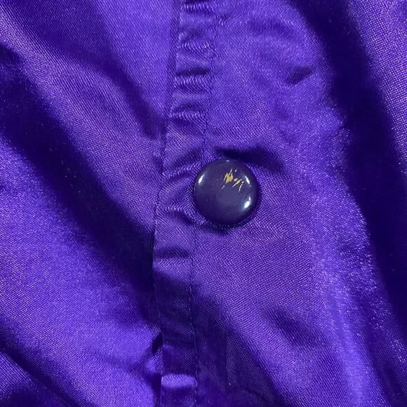 Starter LSU Tigers Jacket Toddler 5T Purple Gold Satin Football Sports Coat - Picture 6 of 7